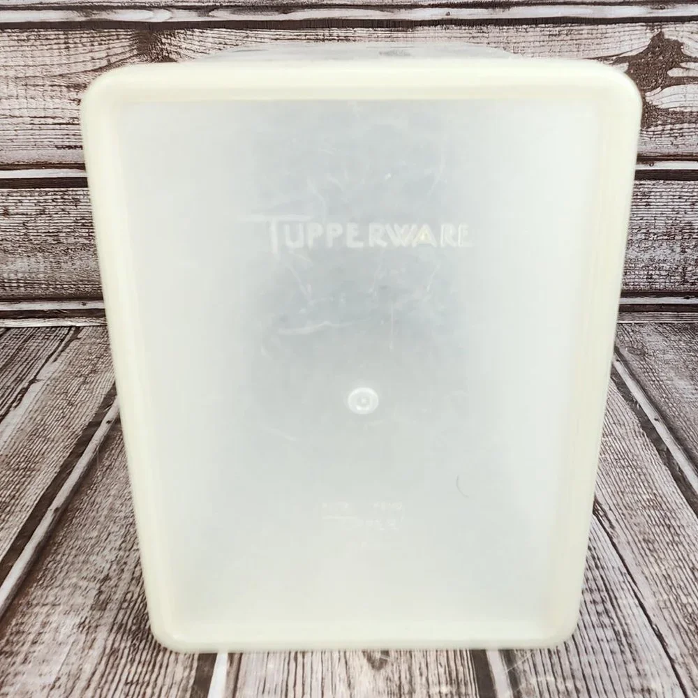 Vintage TUPPERWARE Ice Cream Freezer Storage Container #484-2 With Lid #486-1